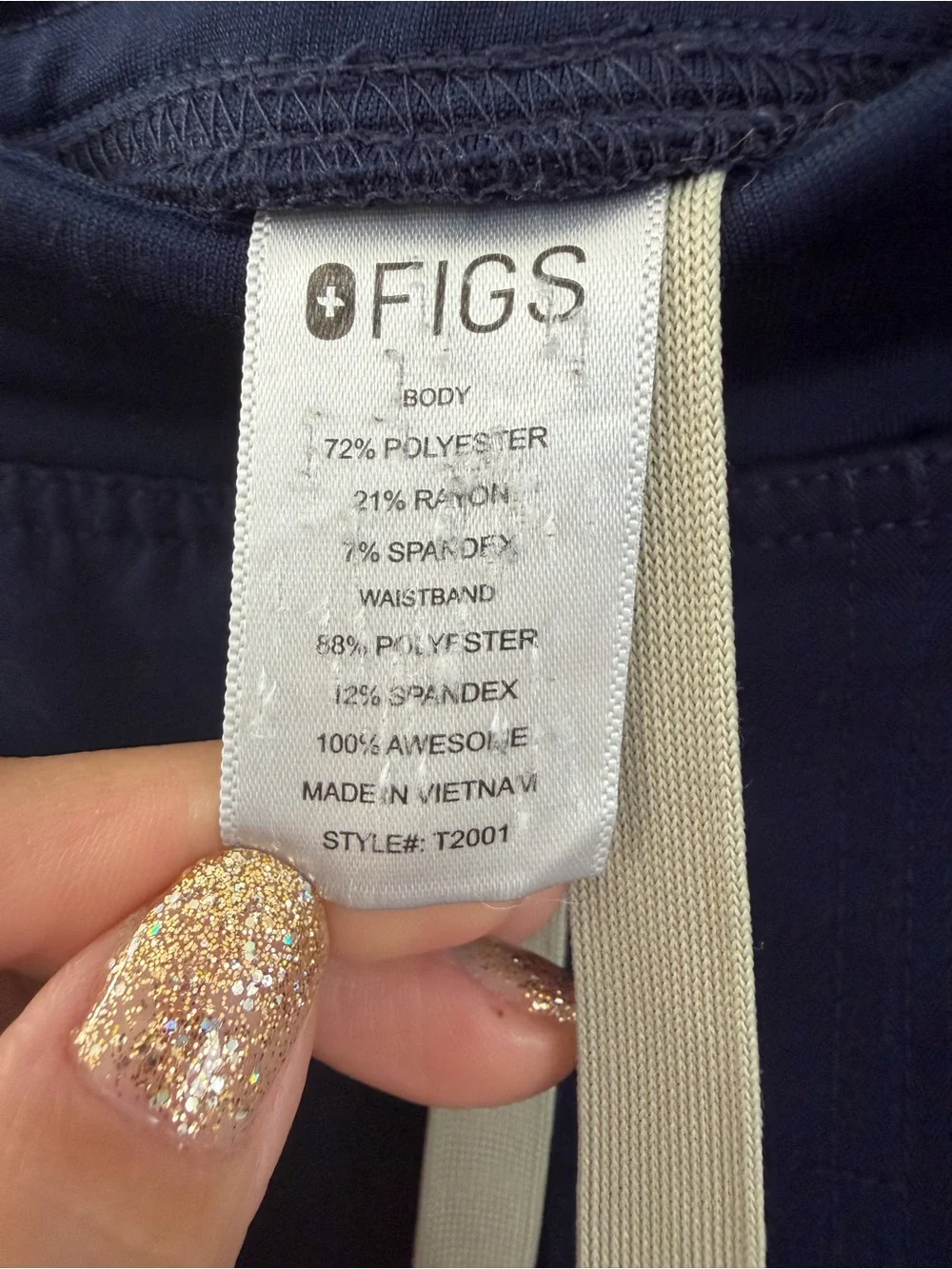 Figs Men's Axim Cargo Navy Scrub Pants (Size XL)